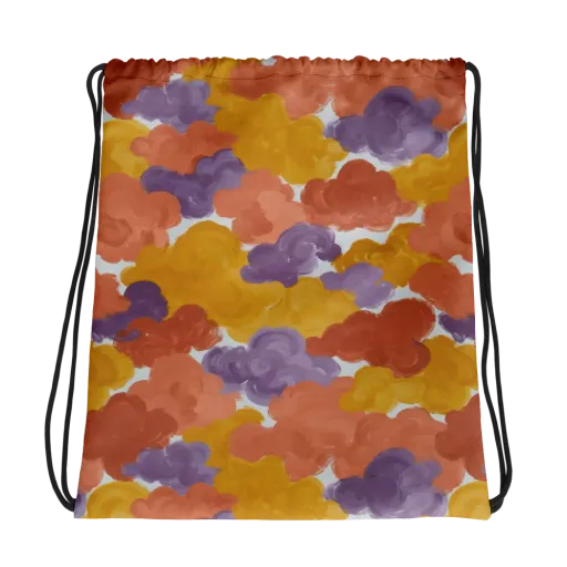 Melted Marigold on a Drawstring Bag