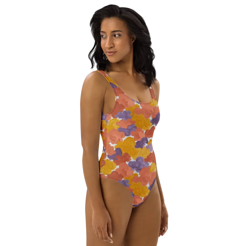 Melted Marigold on One-Piece Swimsuit — Right
