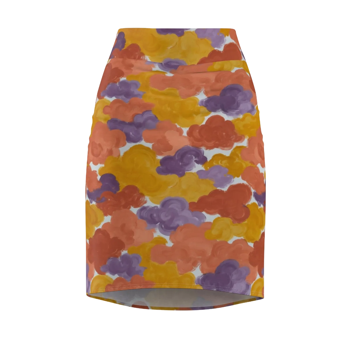 Melted Marigold on Pencil Skirt — Front
