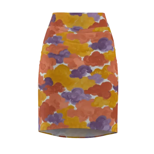 Melted Marigold on a Pencil Skirt