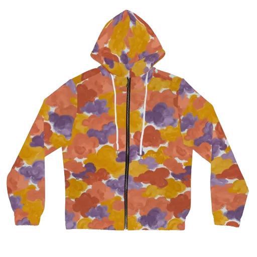 Melted Marigold on a Women's Full-Zip Hoodie