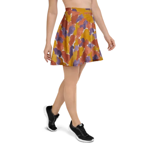 Melted Marigold on a Skater Skirt