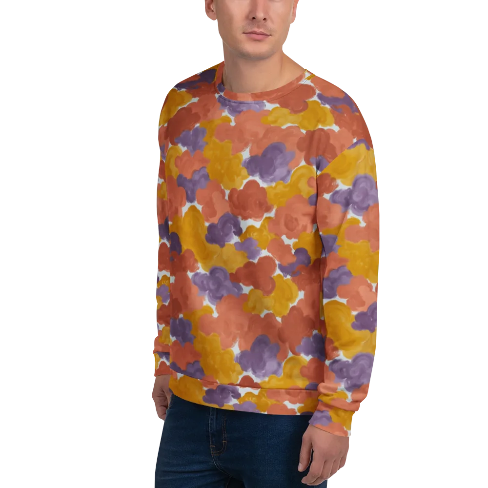 Melted Marigold on Sweatshirt — Left Front