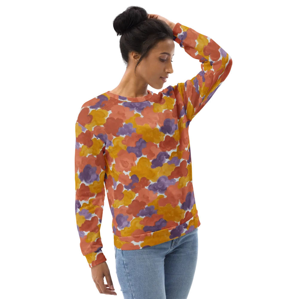 Melted Marigold on Sweatshirt — Right Front