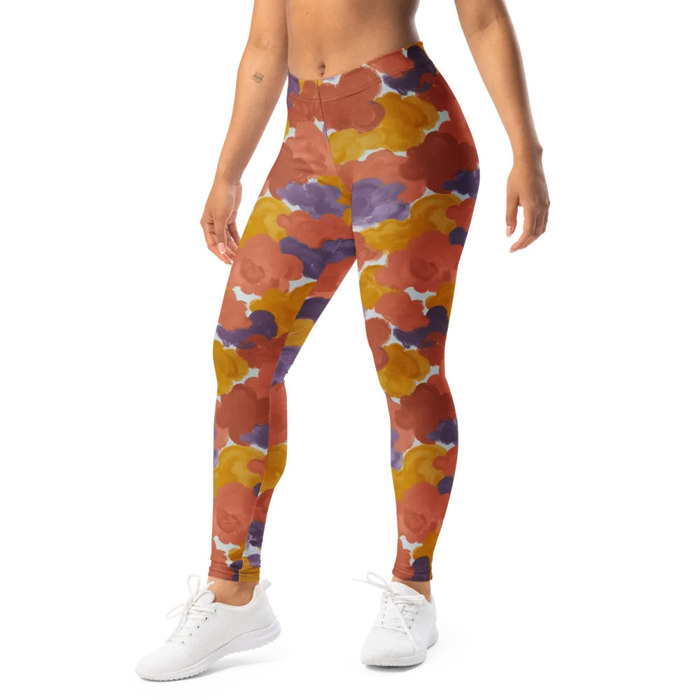Melted Marigold on Leggings — Left Front