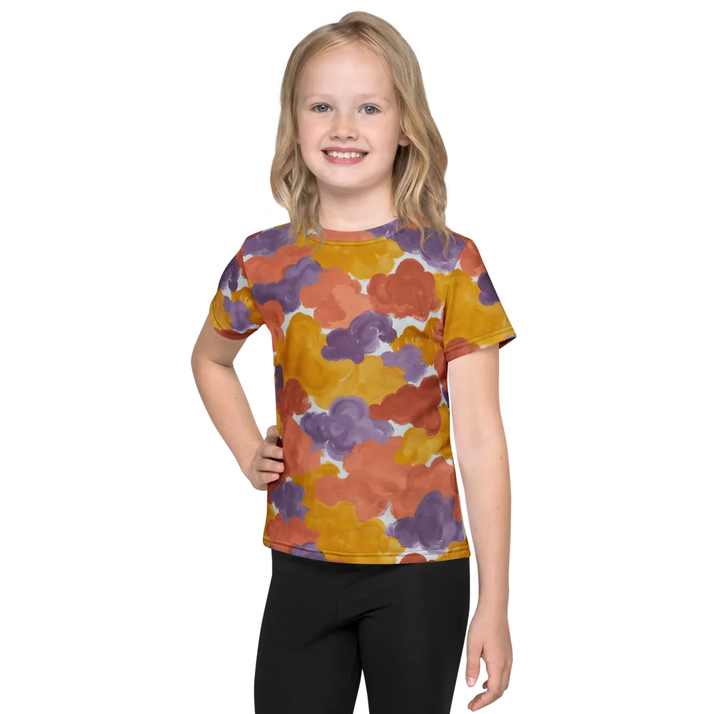 Melted Marigold on Kids Crew Neck T-Shirt — Front