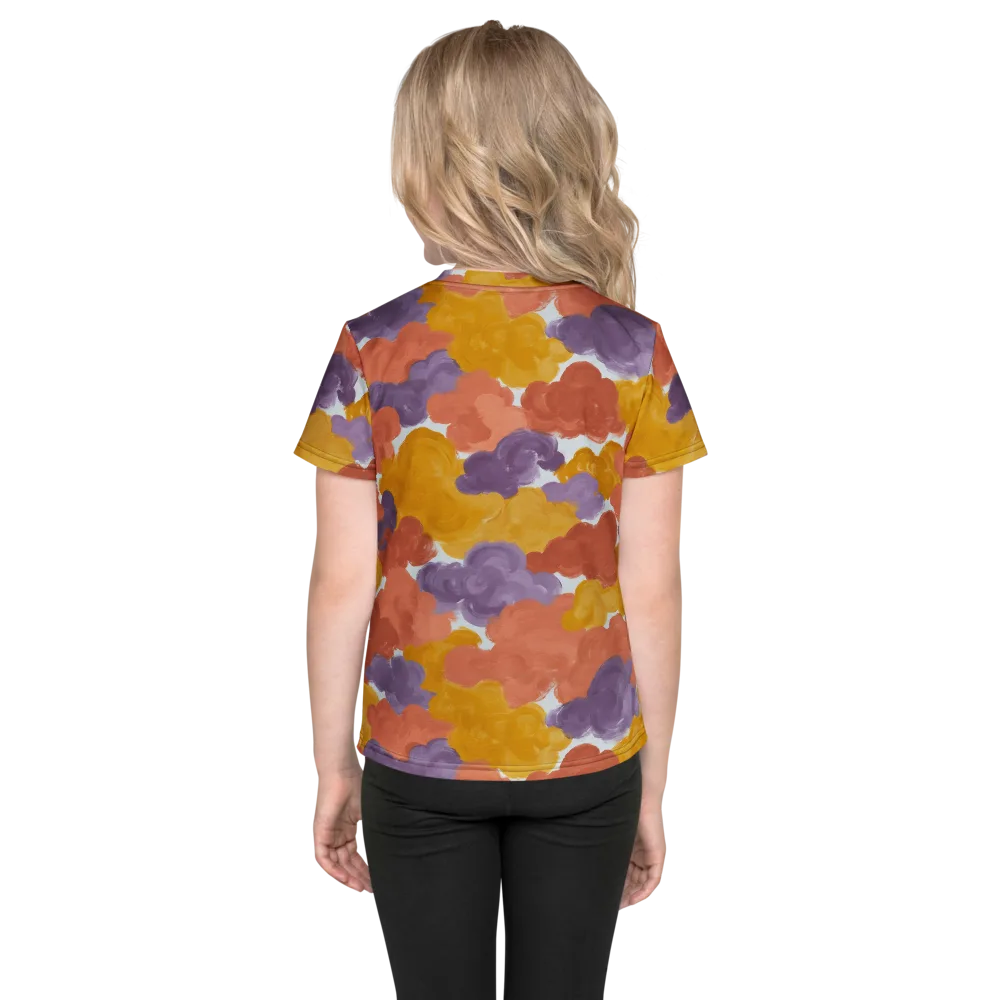 Melted Marigold on Kids Crew Neck T-Shirt — Back