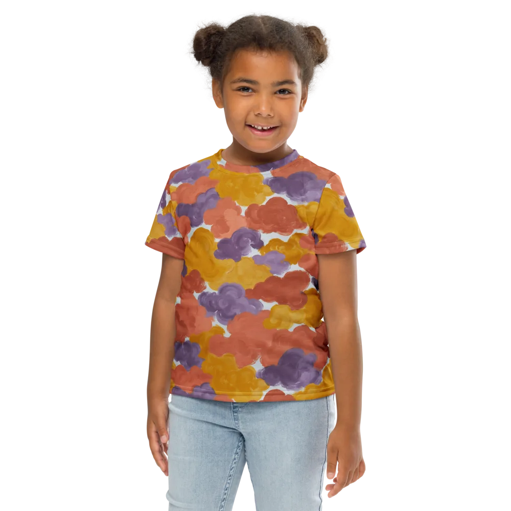 Melted Marigold on Kids Crew Neck T-Shirt — Front