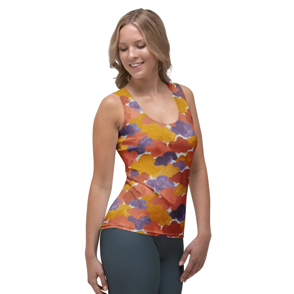 Melted Marigold on Women's Tank Top — Right Front
