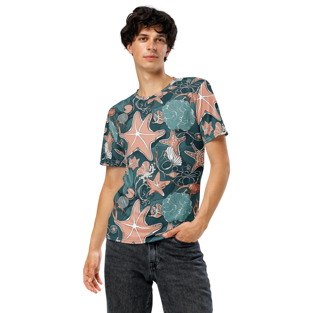Seashell Reverie on Men's Crew Neck T-Shirt — Front
