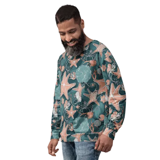 Seashell Reverie on a Sweatshirt