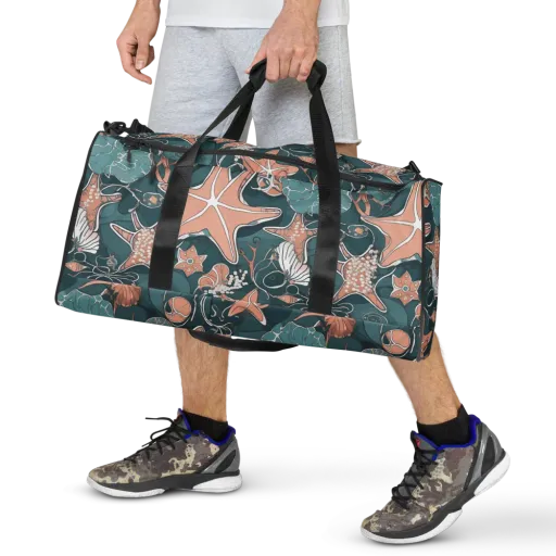 Seashell Reverie on a Duffle Bag