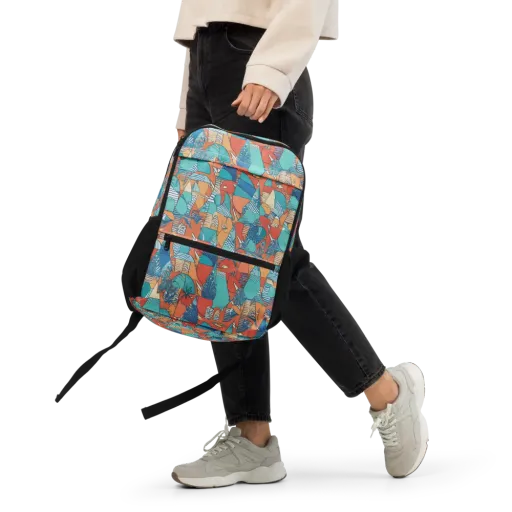 Tidal Collage on a Utility Backpack