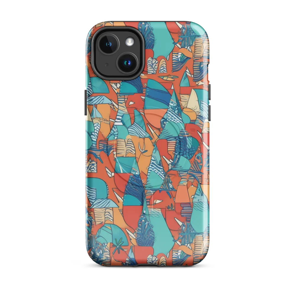 Tidal Collage on MagSafe Tough Case for iPhone® — Front