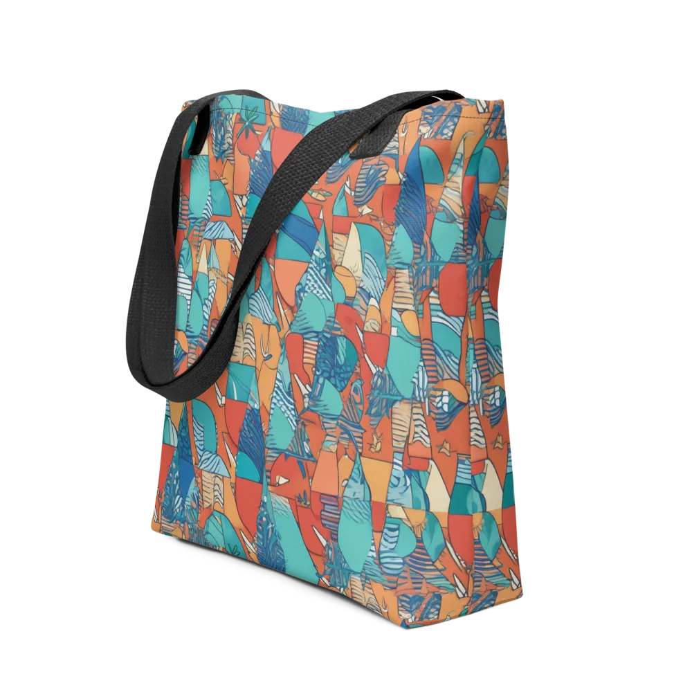 Tidal Collage on Tote Bag — Front