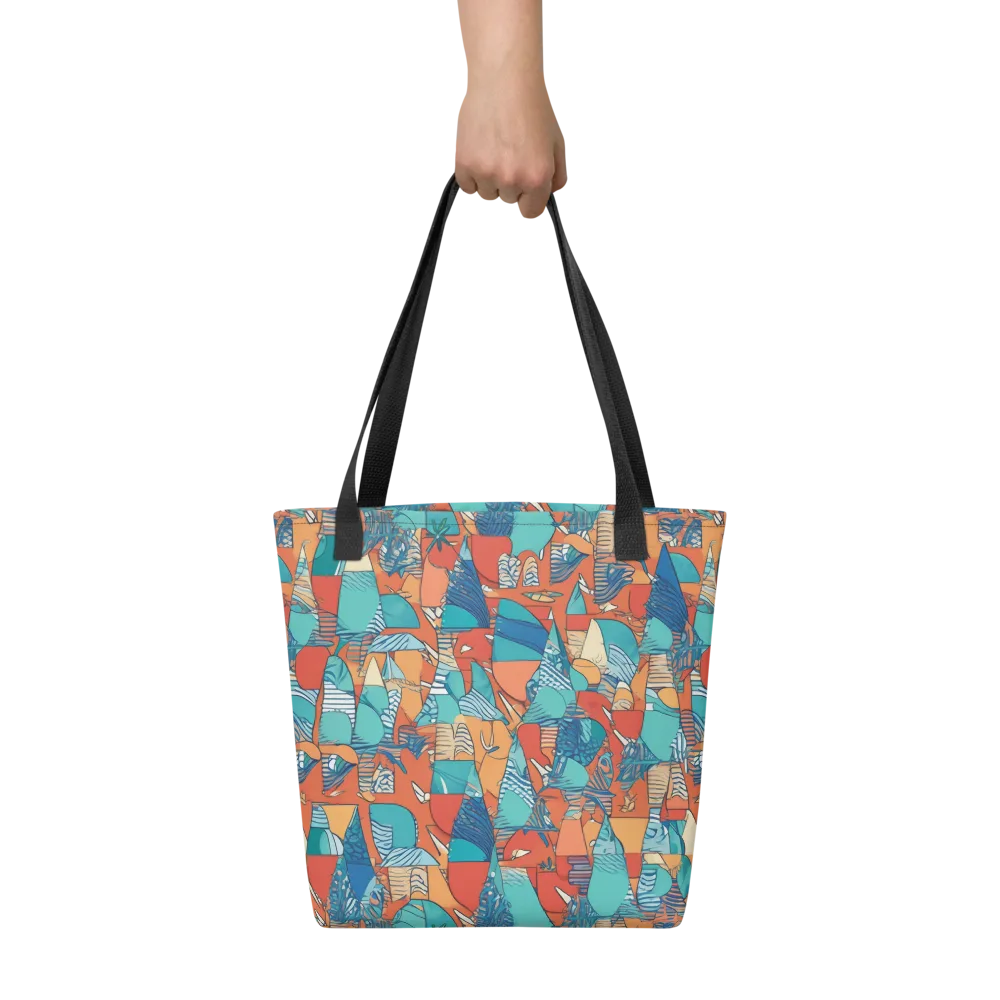 Tidal Collage on Tote Bag — Front