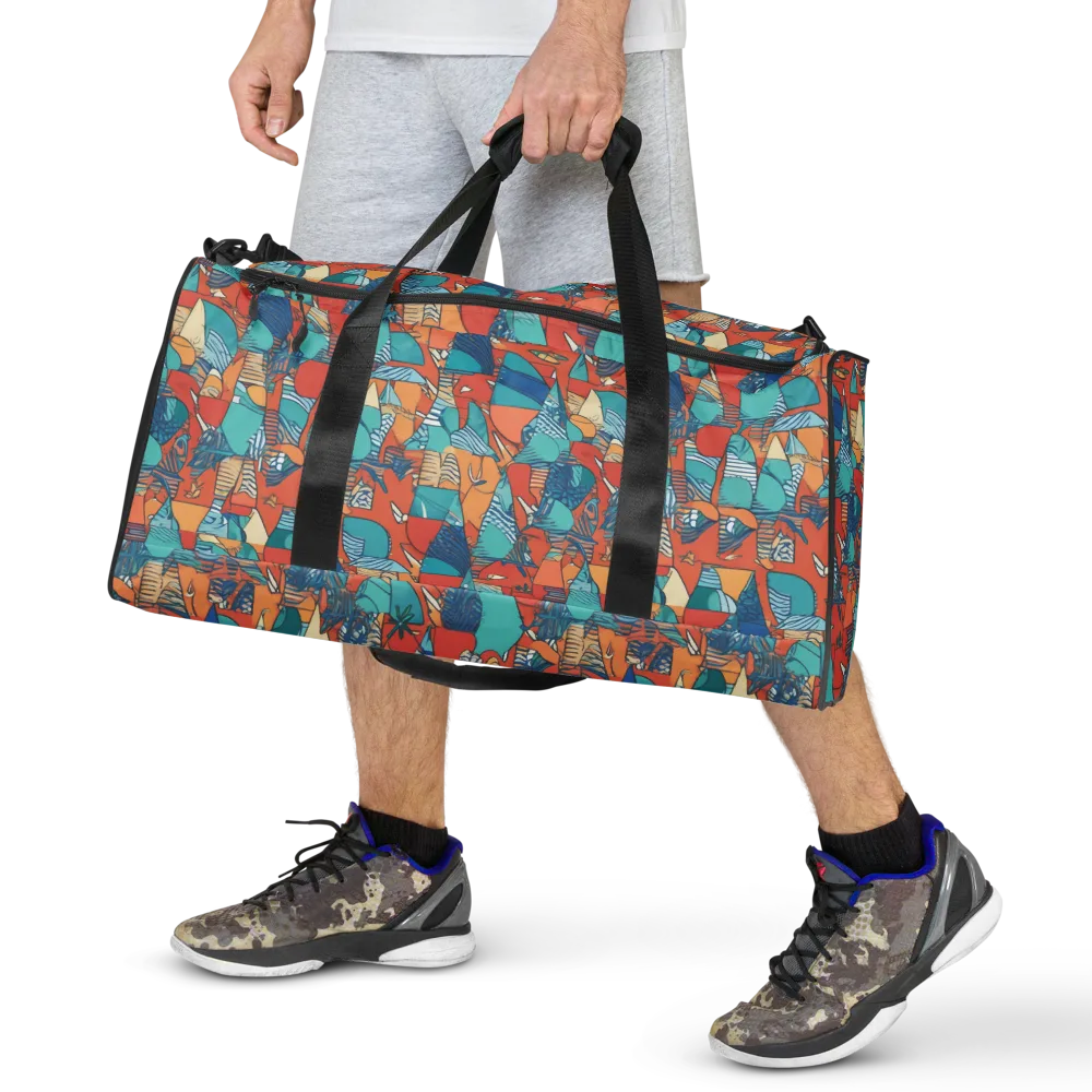 Tidal Collage on Duffle Bag — Front
