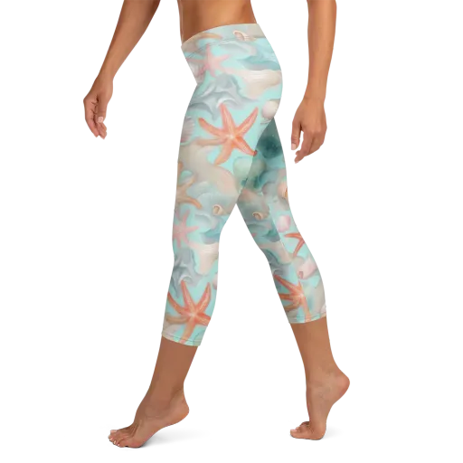 Tidepool Reverie on a Capri Leggings