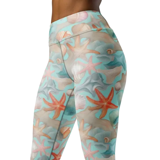 Tidepool Reverie on a Yoga Leggings