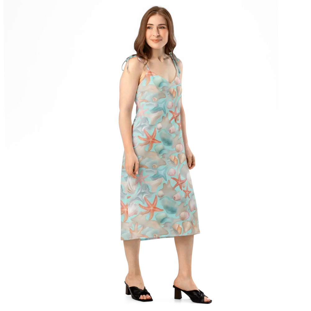Tidepool Reverie on Slip Dress — Right Front