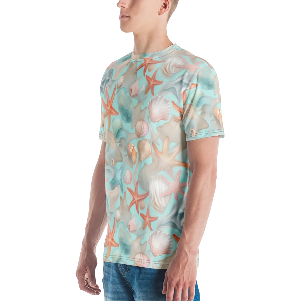 Tidepool Reverie on Men's Crew Neck T-Shirt — Left