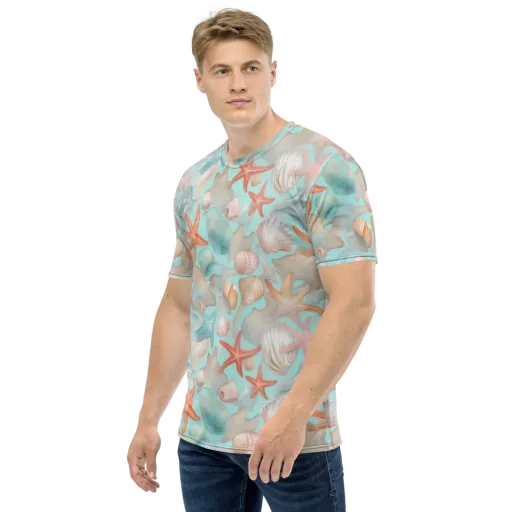 Tidepool Reverie on a Men's Crew Neck T-Shirt