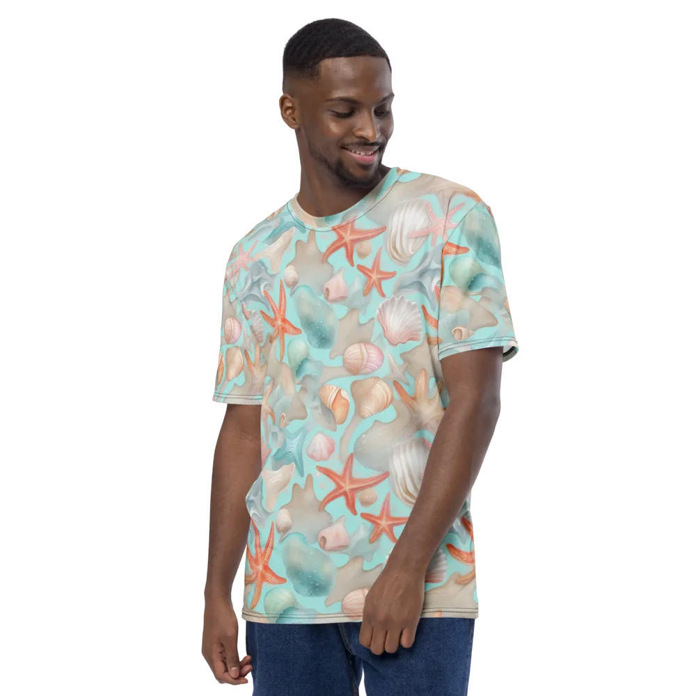 Tidepool Reverie on Men's Crew Neck T-Shirt — Left