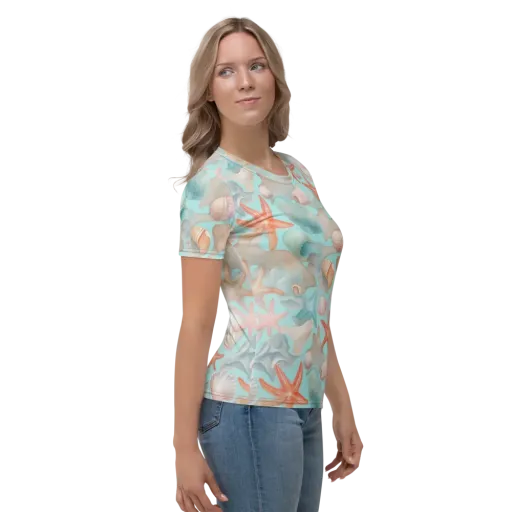 Tidepool Reverie on a Women's Crew Neck T-Shirt
