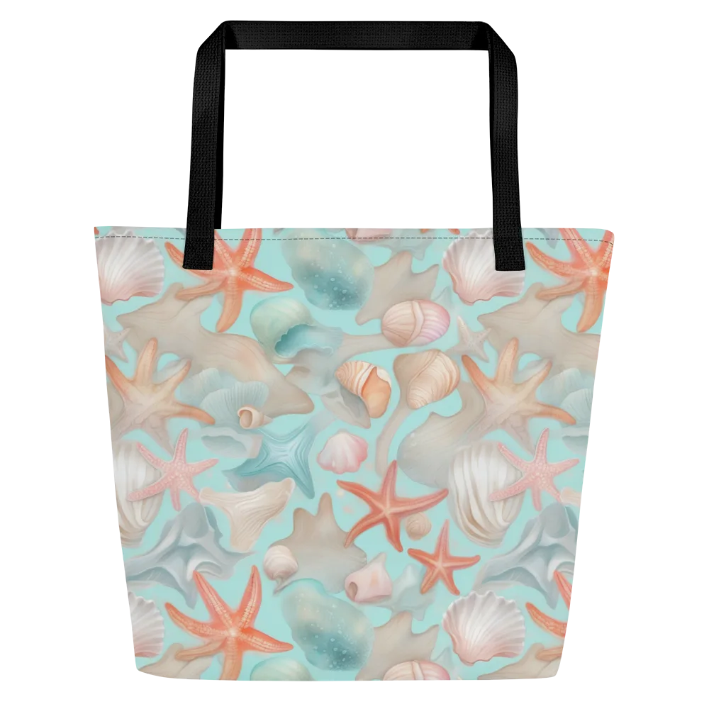 Tidepool Reverie on Large Tote Bag W/ Pocket — Front