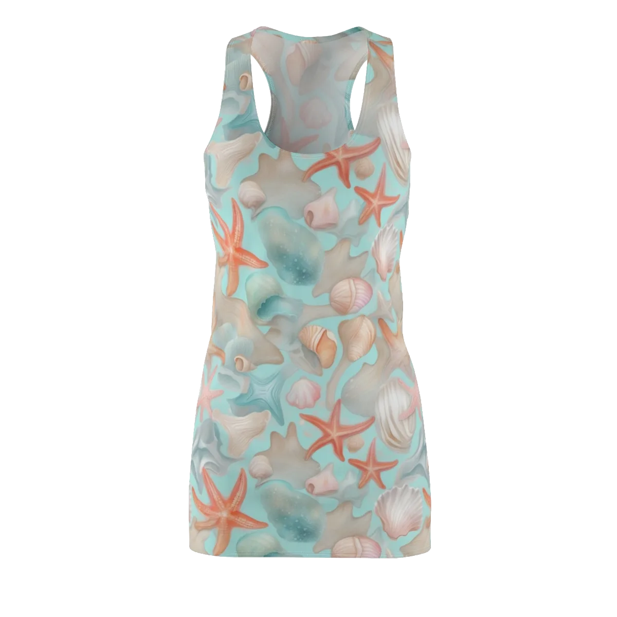 Tidepool Reverie on Racerback Dress — Front