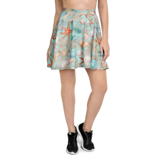 Tidepool Reverie on a Skater Skirt