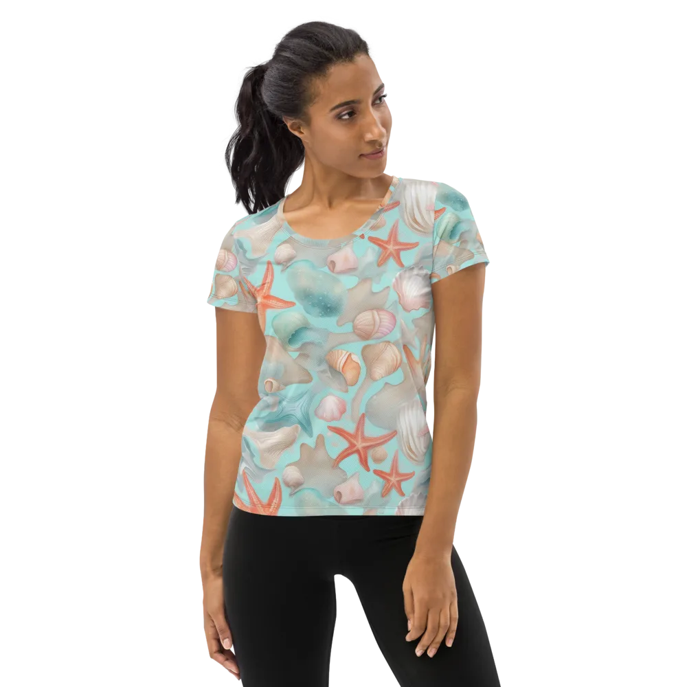Tidepool Reverie on Women's Athletic T-Shirt — Front