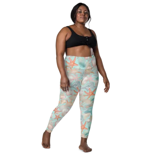 Tidepool Reverie on a Leggings with Pockets