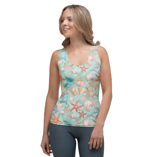 Tidepool Reverie on a Women's Tank Top