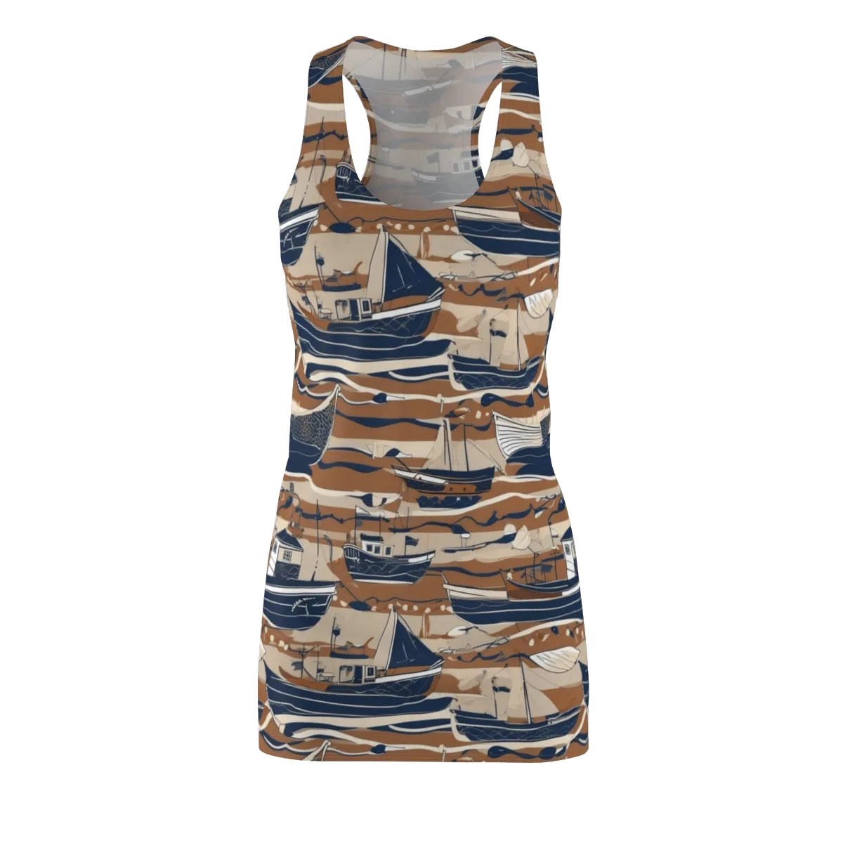 Harbor Blue on Racerback Dress — Front