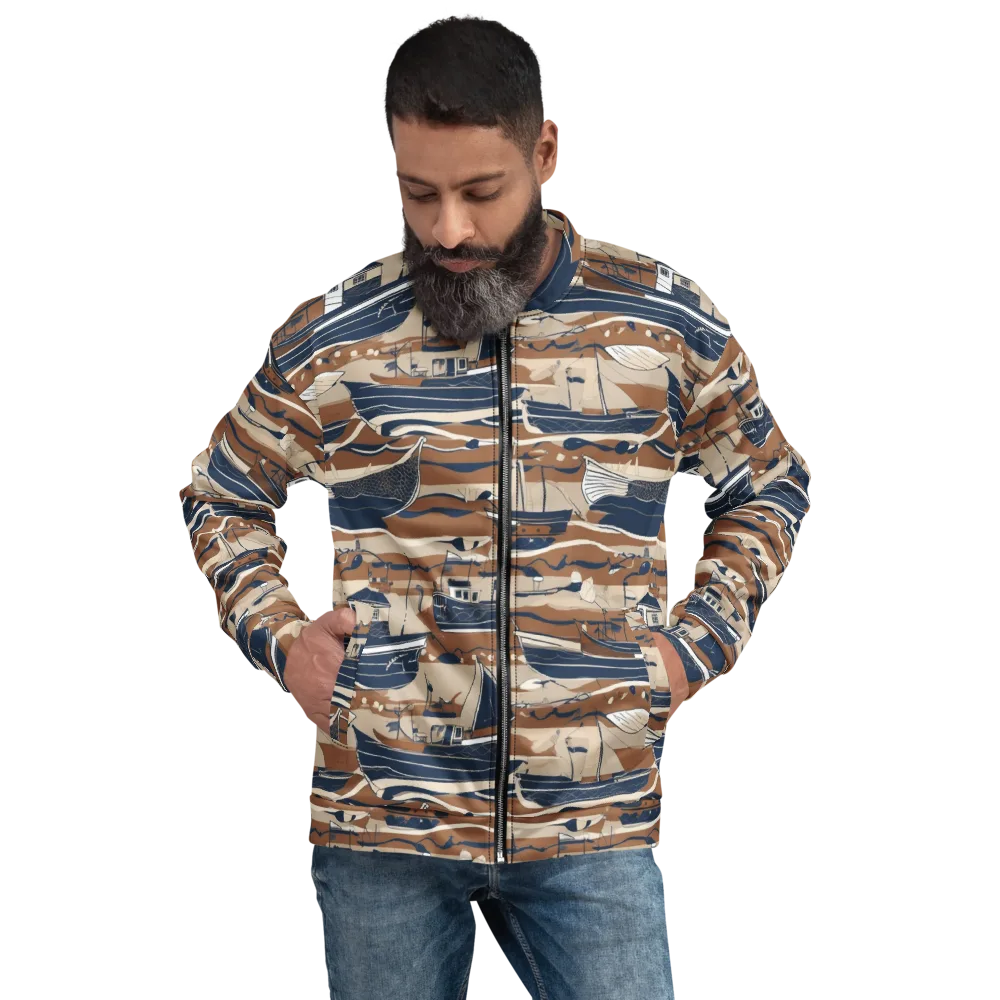 Harbor Blue on Bomber Jacket — Front