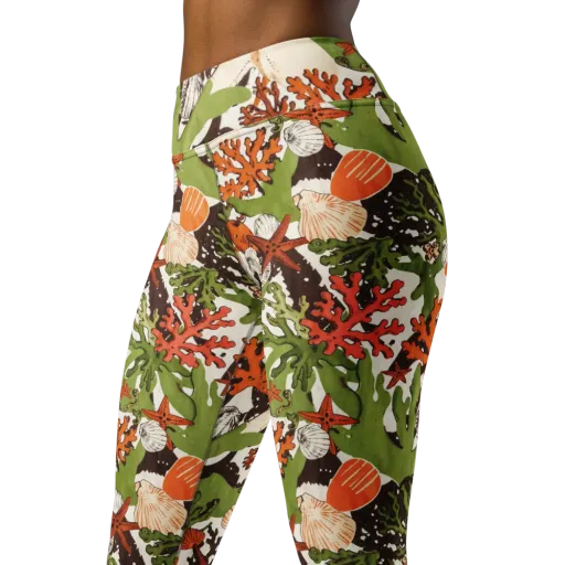 Tidepool Garden on a Yoga Leggings