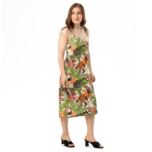 Tidepool Garden on a Slip Dress