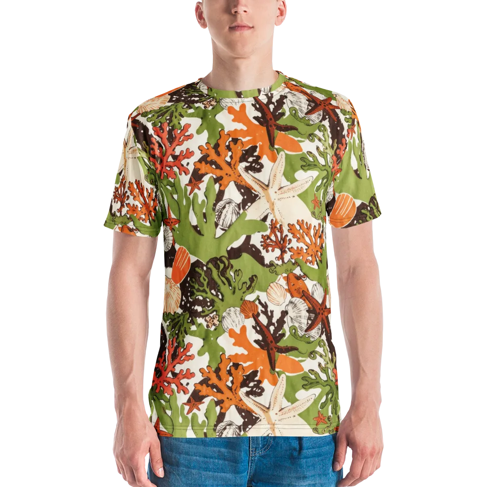Tidepool Garden on Men's Crew Neck T-Shirt — Front