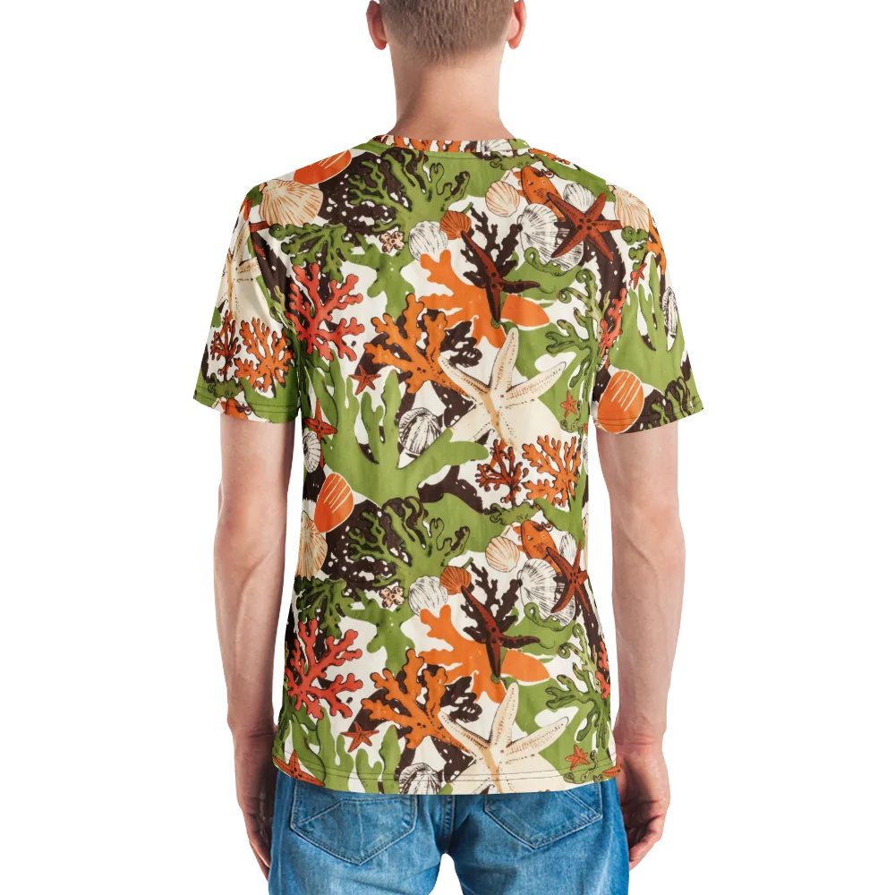 Tidepool Garden on Men's Crew Neck T-Shirt — Back