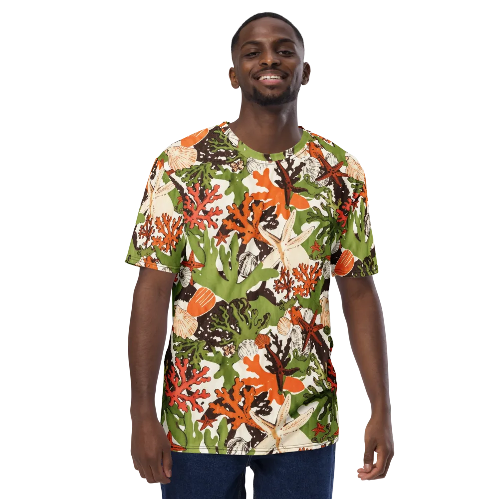 Tidepool Garden on Men's Crew Neck T-Shirt — Front