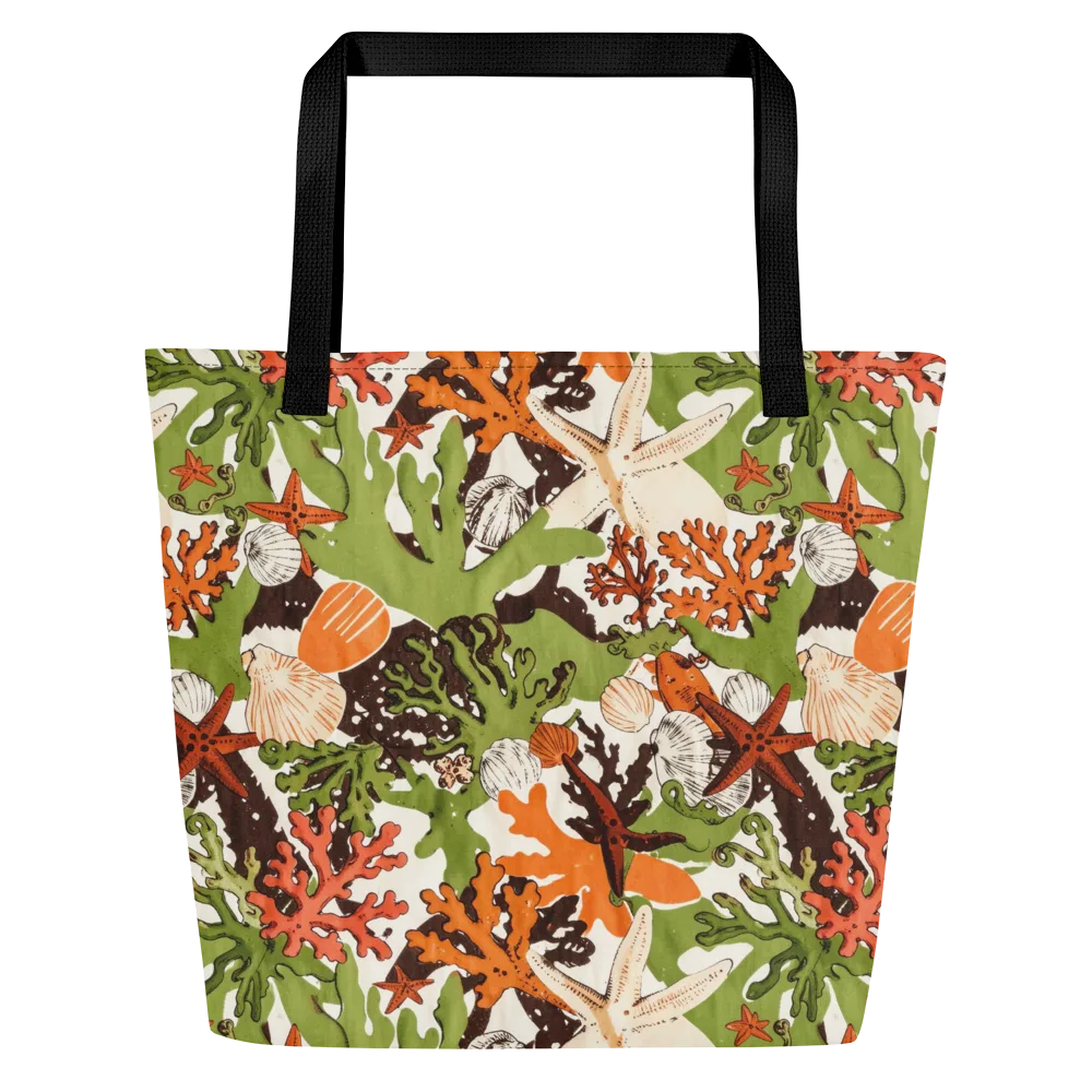 Tidepool Garden on Large Tote Bag W/ Pocket — Front