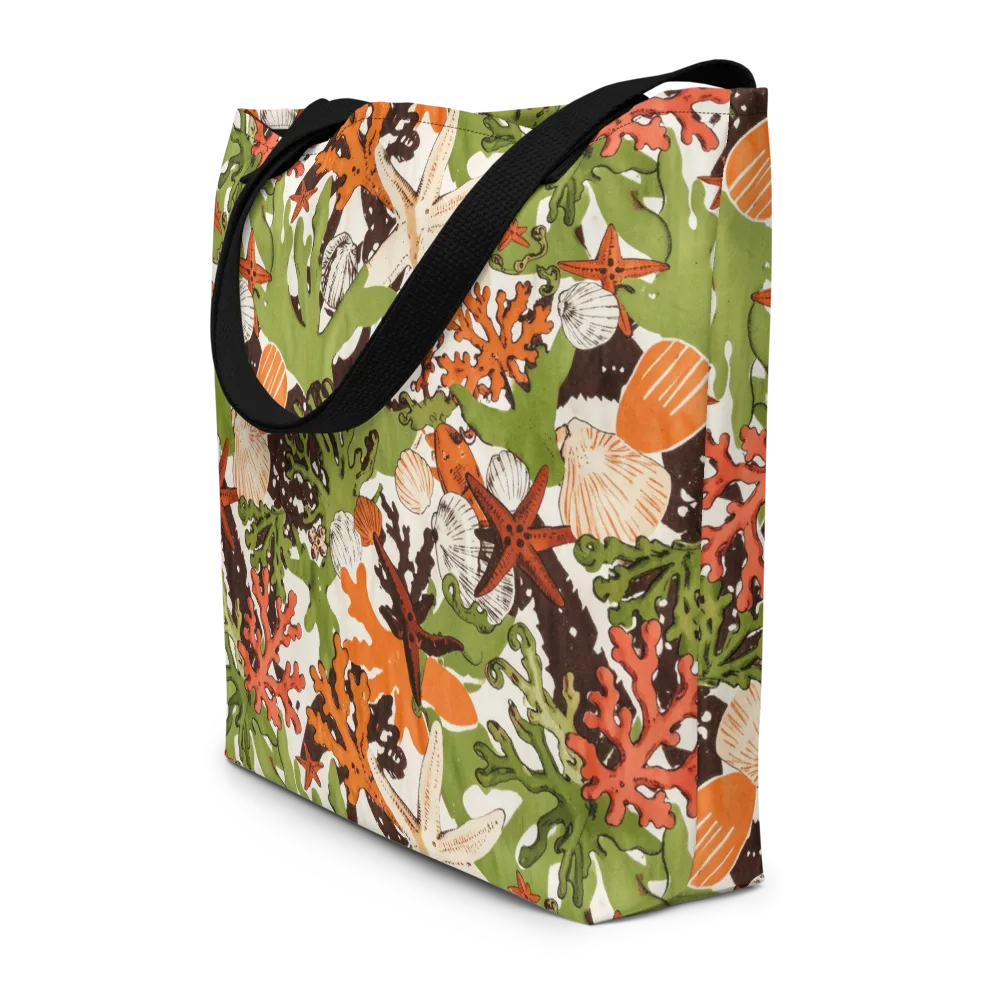 Tidepool Garden on Large Tote Bag W/ Pocket — Front