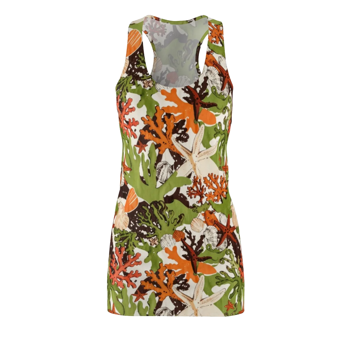 Tidepool Garden on Racerback Dress — Front