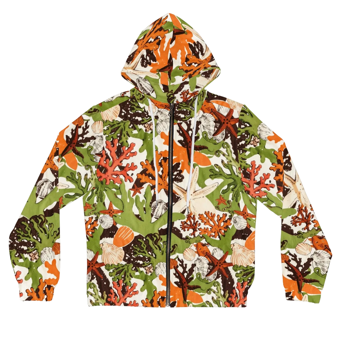 Tidepool Garden on Women's Full-Zip Hoodie — Front