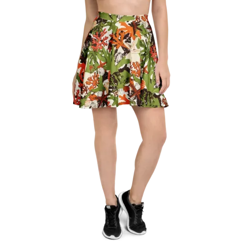 Tidepool Garden on a Skater Skirt