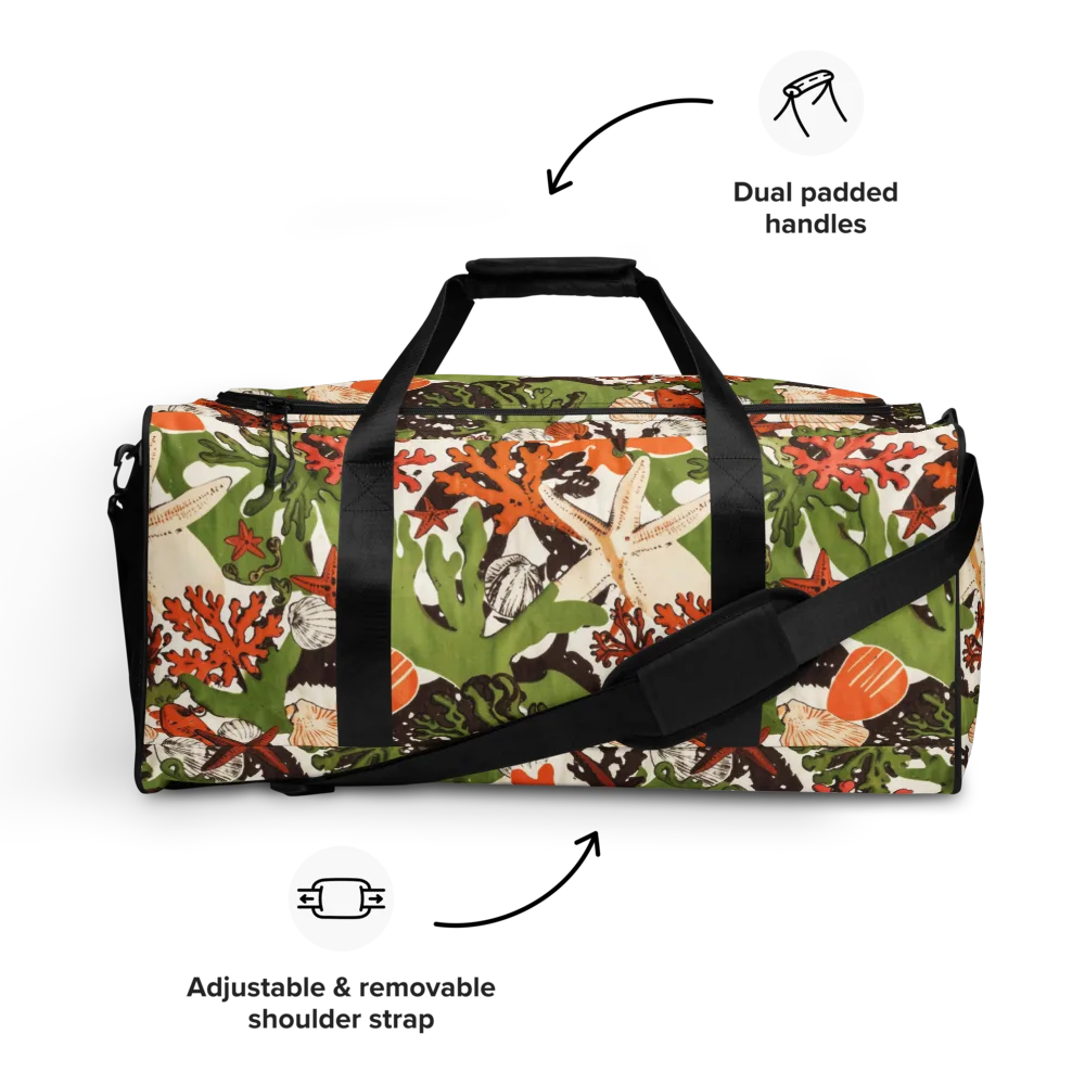 Tidepool Garden on Duffle Bag — Front