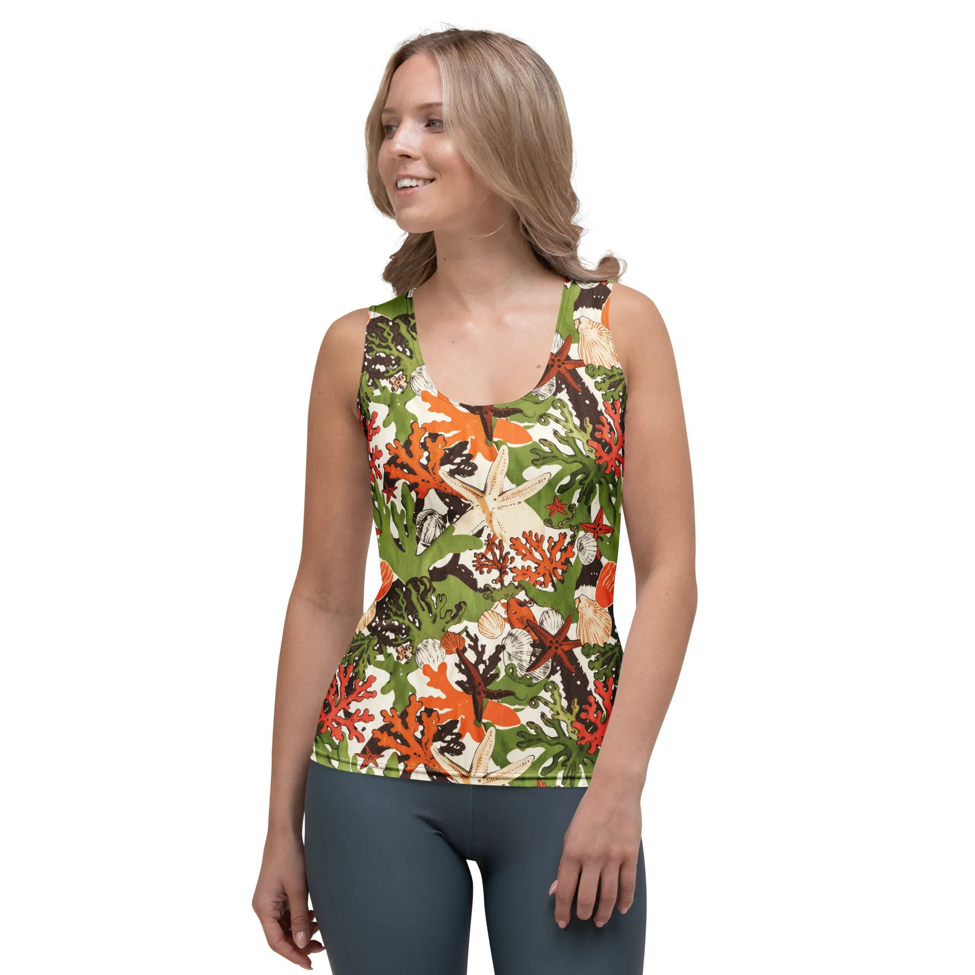 Tidepool Garden on Women's Tank Top — Front