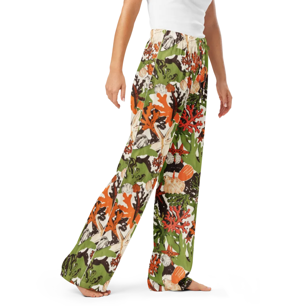 Tidepool Garden on Women's Pajama Pants — Right Front