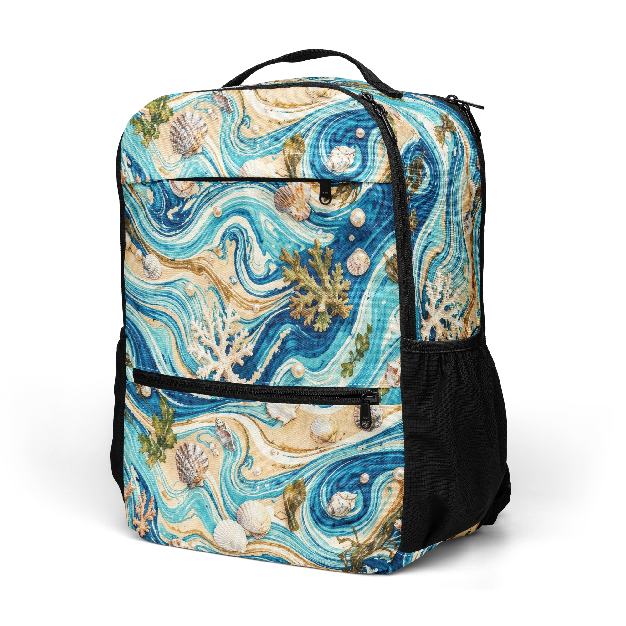 Azure Shoreline on Utility Backpack — Left Front